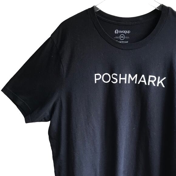 Poshmark Logo Spellout Tee Size 3XL 100% Cotton Short Sleeve T-Shirt Swagup 3X - Picture 6 of 14
